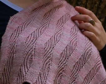 Envoltura de mar y cielo - Patrón de tejido PDF