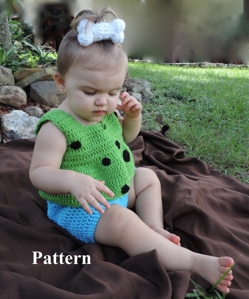 Pebbles Halloween Costume Size 12 to18 month Instant Download PDF Pattern image 7