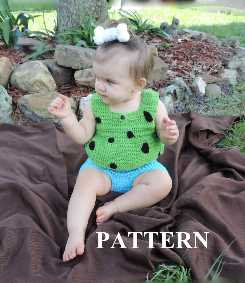 Pebbles Halloween Costume Size 12 to18 month Instant Download PDF Pattern image 4