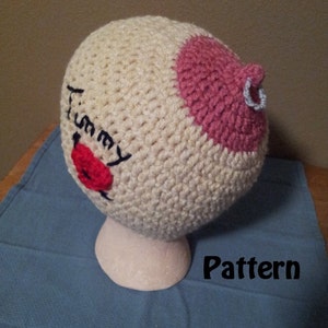 Fun for Mardi Gras Adult Boobie Breast Hat Instant Download PDF File Pattern A Great Personalized Gag Gift!
