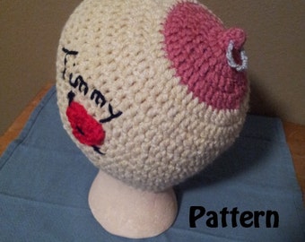 Fun for Mardi Gras Adult Boobie Breast Hat Instant Download PDF File Pattern A Great Personalized Gag Gift!