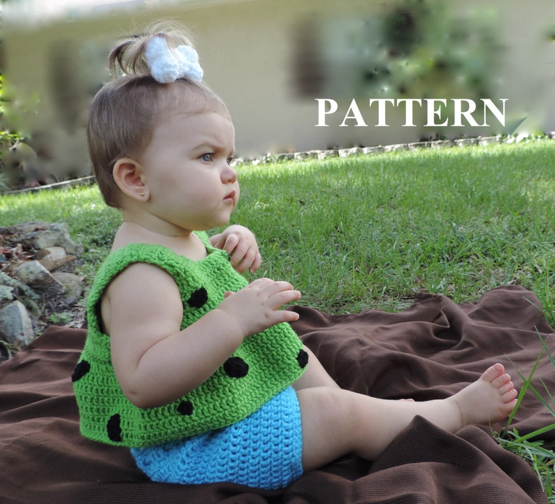 Pebbles Halloween Costume Size 12 to18 month Instant Download PDF Pattern image 5