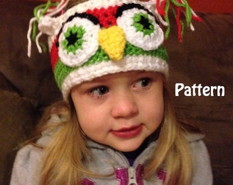 Children's Crochet Hootie Owl Headband Instant Download PDF File Pattern