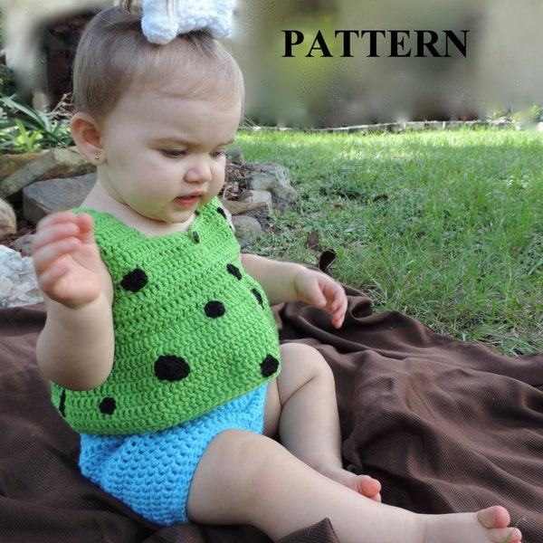 Pebbles Halloween Costume Size 12 to18 month Instant Download PDF Pattern