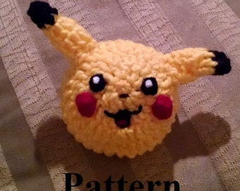 Pokemon Go Inspired Pikachu Bun Sock Instant Download PDF Pattern