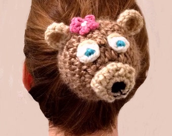 Hair Bear Bun Sock Instant Download PDF Pattern