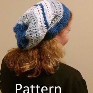 Sports Team Color Slouch Hat Instant Download PDF Pattern - Etsy