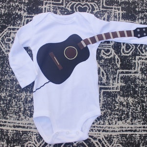 Black Acoustic Guitar Bodysuit With Amp