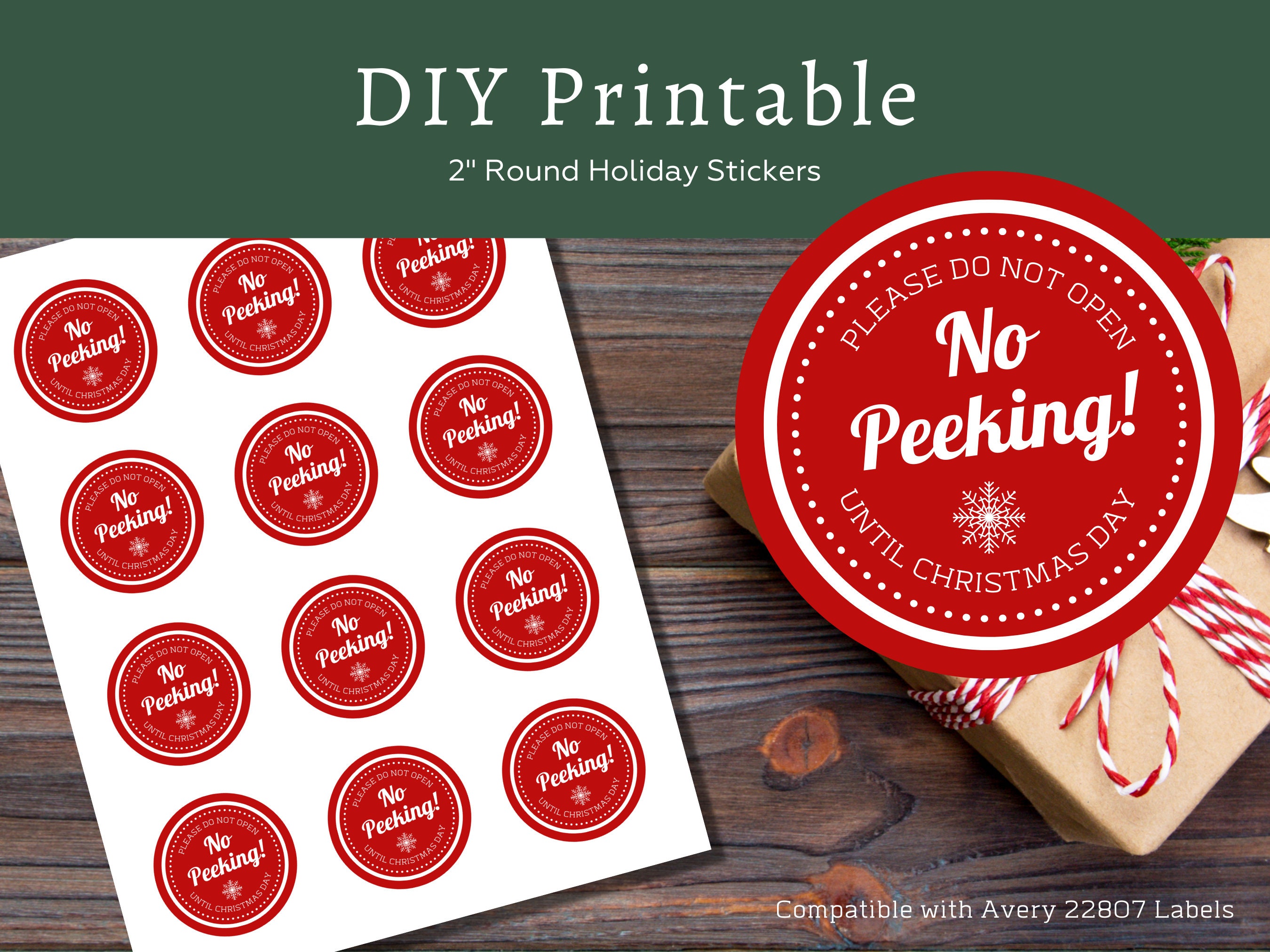 Avery Template 22807 - Etsy