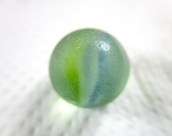 本物のシーグラス 12mm 大理石 ブルー イエロー ホワイト キャッツアイ 