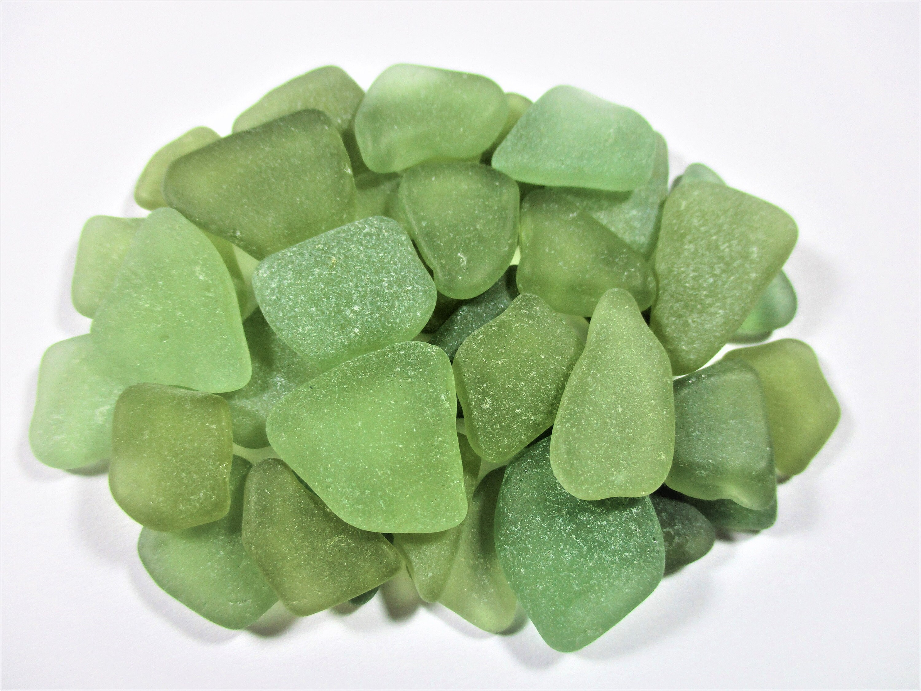 Perline Di Vetro Vintage A Doppia Paletta Verde E Bianco Da 16x10 Mm Dei Primi Anni '60 Della Germania Occidentale, Perline Verdi, Perline Pizzicate, Quantità 4 - Italia - Foto 8