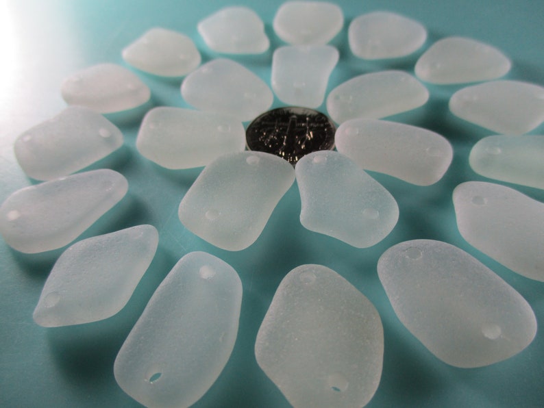 Genuine Large Clear Sea glass