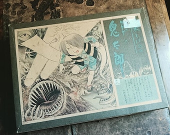 1970's Vintage out of production model kit of Yokai characters from Shigeru Mizuki's GeGeGe no Kitarō series.