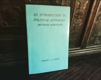 An Introduction to Political Astrology (Mundane Astrology) 1980 occult book