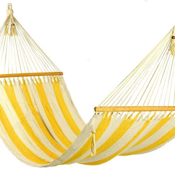 Stylish yellow and white stripes Hammock