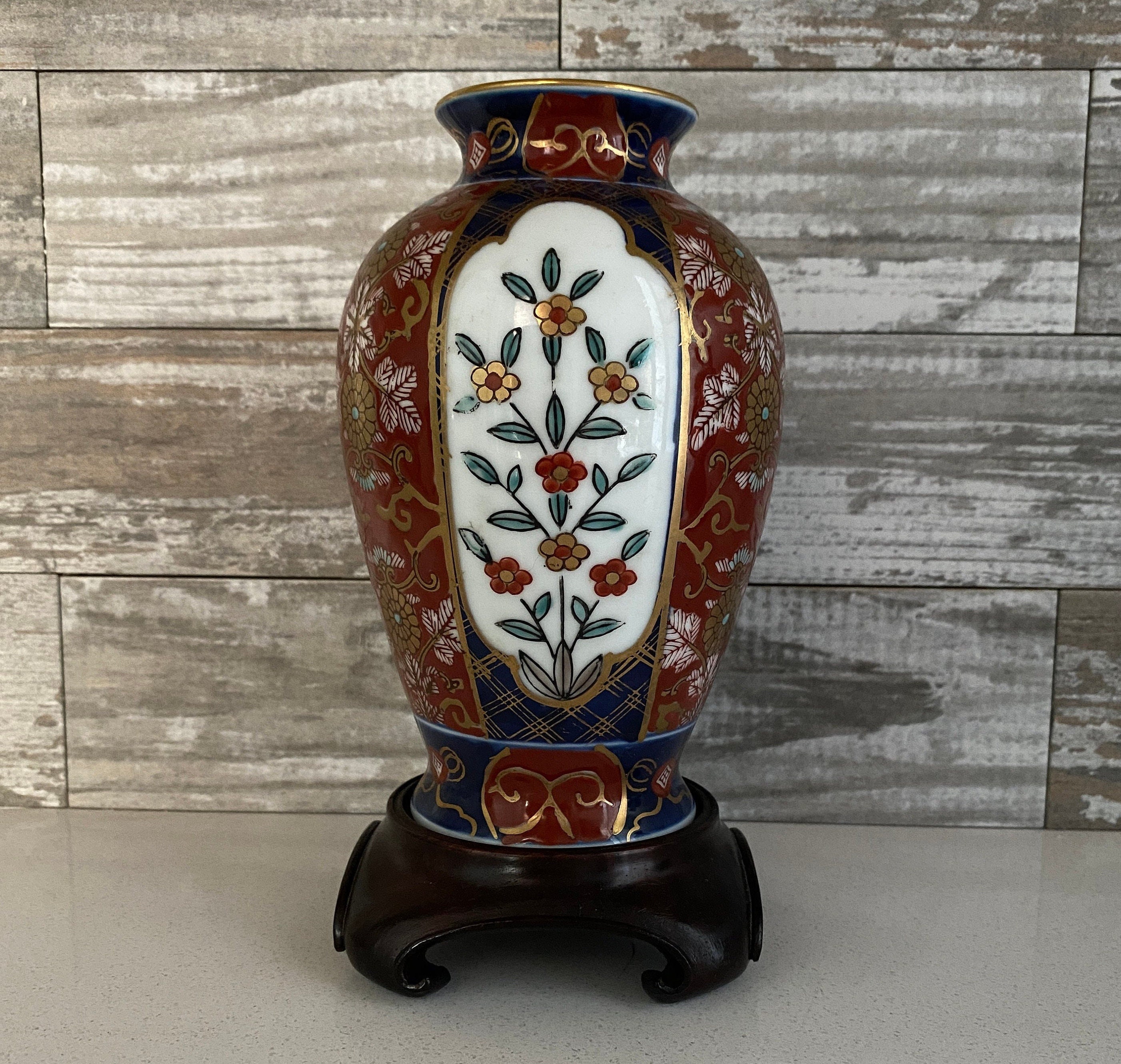 GOLD IMARI 手描き陶器 花柄 Gold imari - Etsy 日本