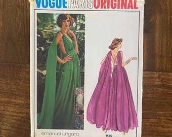 EMANUEL UNGARO Vogue Paris Oryginalny wzór 1135 Uncut