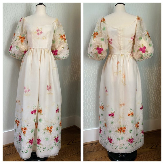 Vintage Richilene New York Cinderella Style Embroi