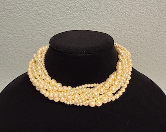 Carolee Multi-Strand Pearl Choker Necklace