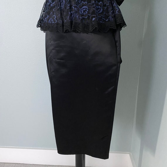 1980s Gunne Sax by Jessica McClintock Blue and Black … - Gem
