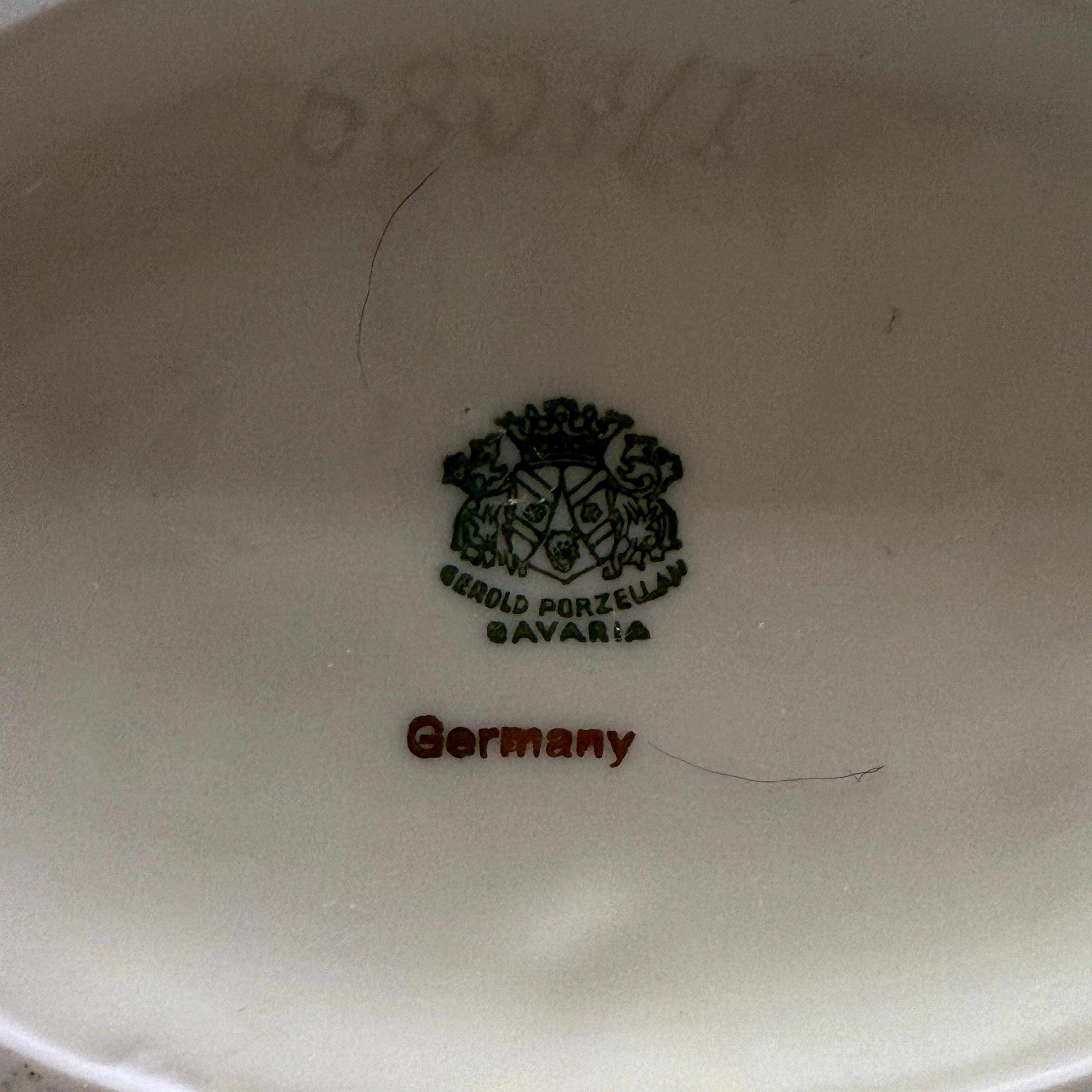 Gerold Porzellan Bavaria 食器 Vintage Gerold Porzellan Bavaria Teacup Saucer Plate Set Gold Trim