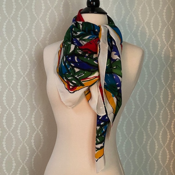 Ginnie Johansen Silk Floral Scarf