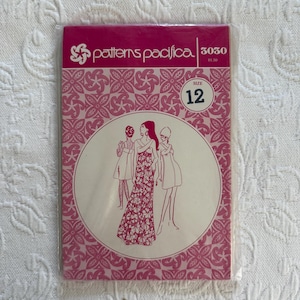 Patterns Pacifica Vintage 1970s Sleeveless Dress Pattern #3030