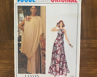Origineel naaipatroon 1147 van Lanvin Vogue Paris, ongesneden.
