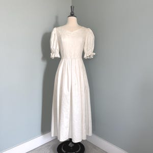 Laura Ashley White Dress - Etsy
