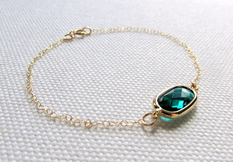 Gold Plated Turquoise Gemstone Bridesmaid Chain Bracelets Jewelry