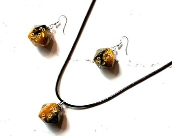 Necromancing Gold D20 Set