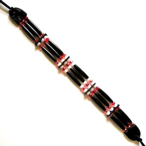 Red, White, and Black Crystal Choker Necklace
