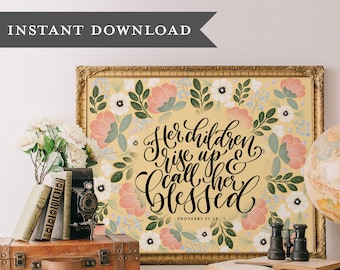 Hand lettered property decor and presents by means of PrintableWisdom upon Etsy photo regarding Printable Wisdom known as Hand lettered property decor and presents by means of PrintableWisdom upon Etsy