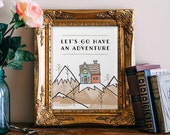 Printable art wall decor illustration wall art watercolor modern typography digital printables nursery children's room - INSTANT DOWNLOAD