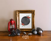 Items similar to Christmas decor wall art print bible verse scripture printable decoration