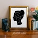 Jane Austen quote print art wall art printable wall decor print inspirational quote jane austen silhouette art digital Printable Wisdom