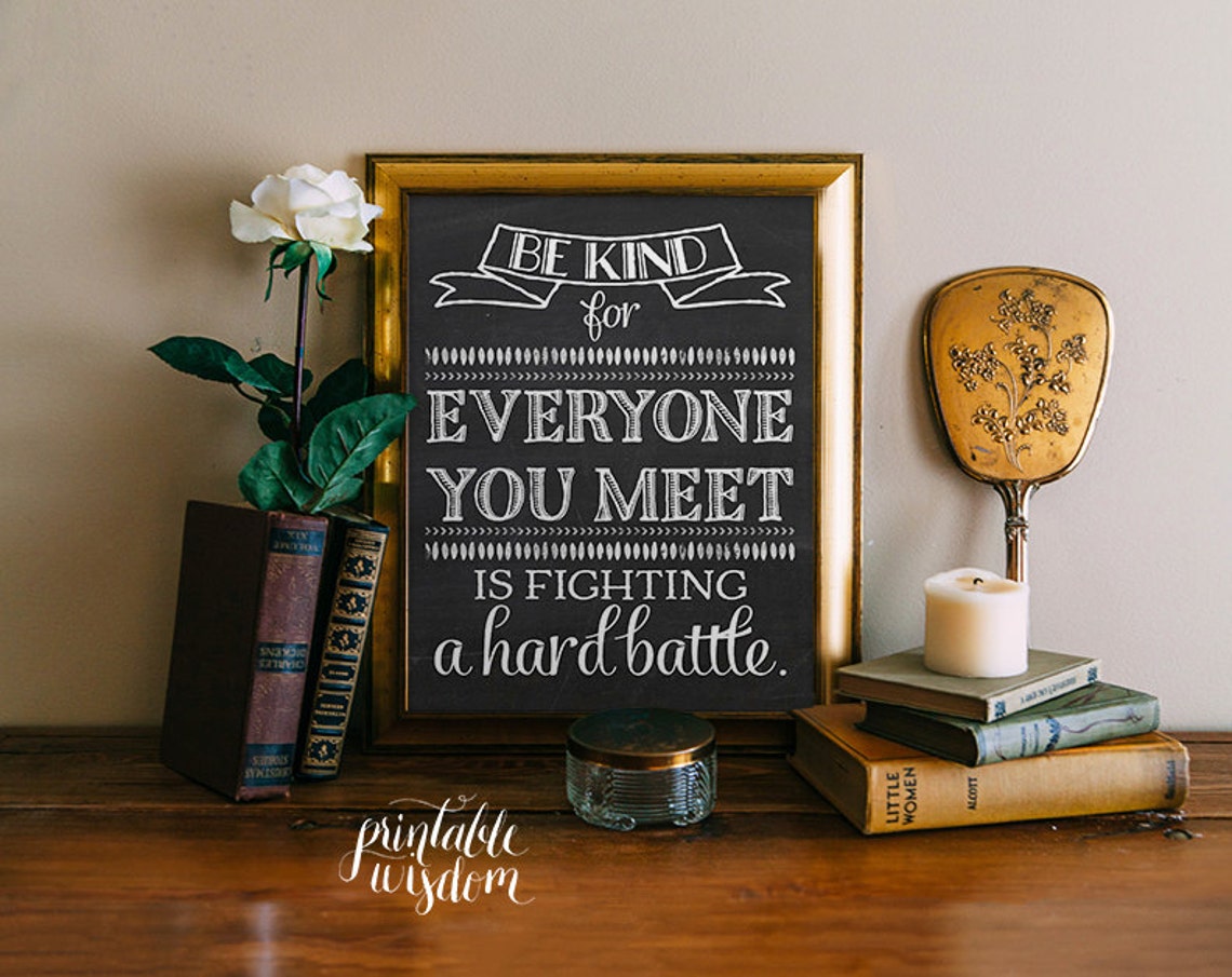 Quote Wall art Print Printable home decor inspirational Etsy