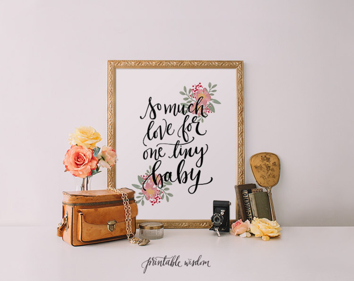 Nursery Art Print Nursery Wall Art Quote Print Printable Etsy