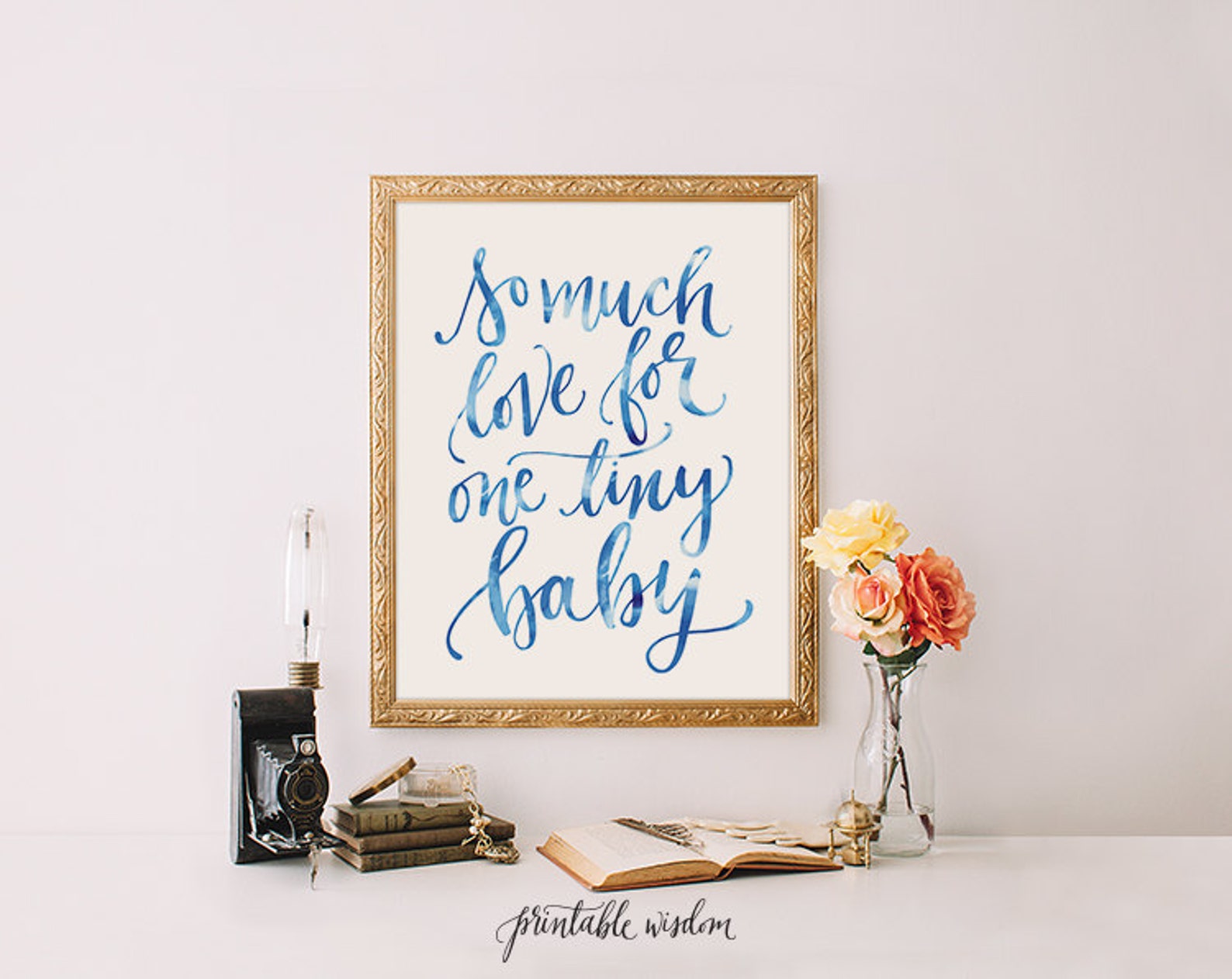 Boy Nursery Quote Art Print Wall Decor Decoration Blue Nursery Etsy