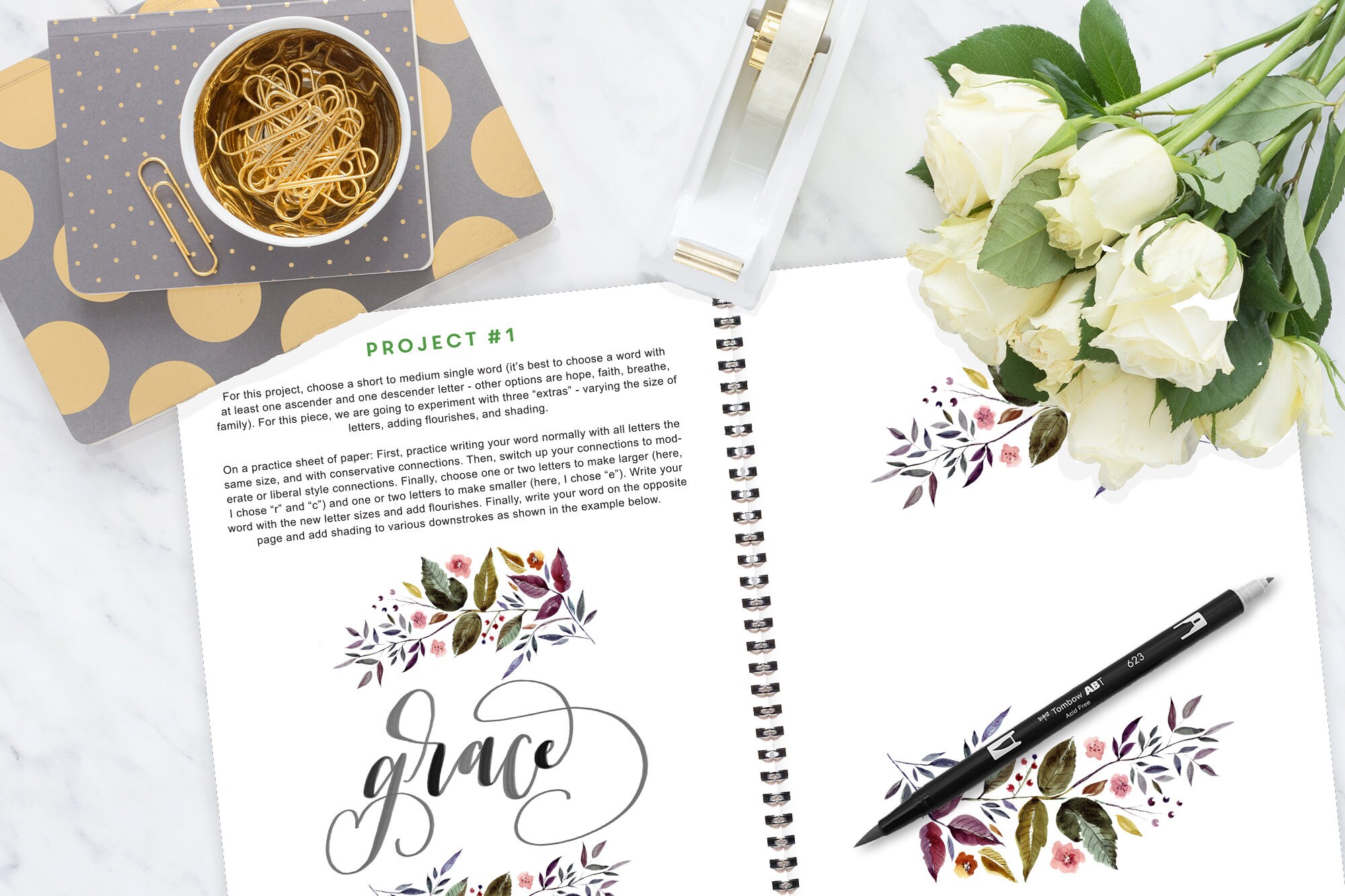 Brush Calligraphy Starter Kit Printable Wisdom Learn No Fuss | Etsy