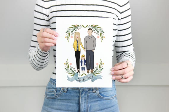 Wedding gift, custom wedding portrait, wedding illustration, bride and groom illustration, wedding dress illustration, couple portrait