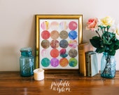 INSTANT DOWNLOAD Art Print, Printable art wall decor, watercolor glitter poster abstract art - graphic digital Printable Wisdom