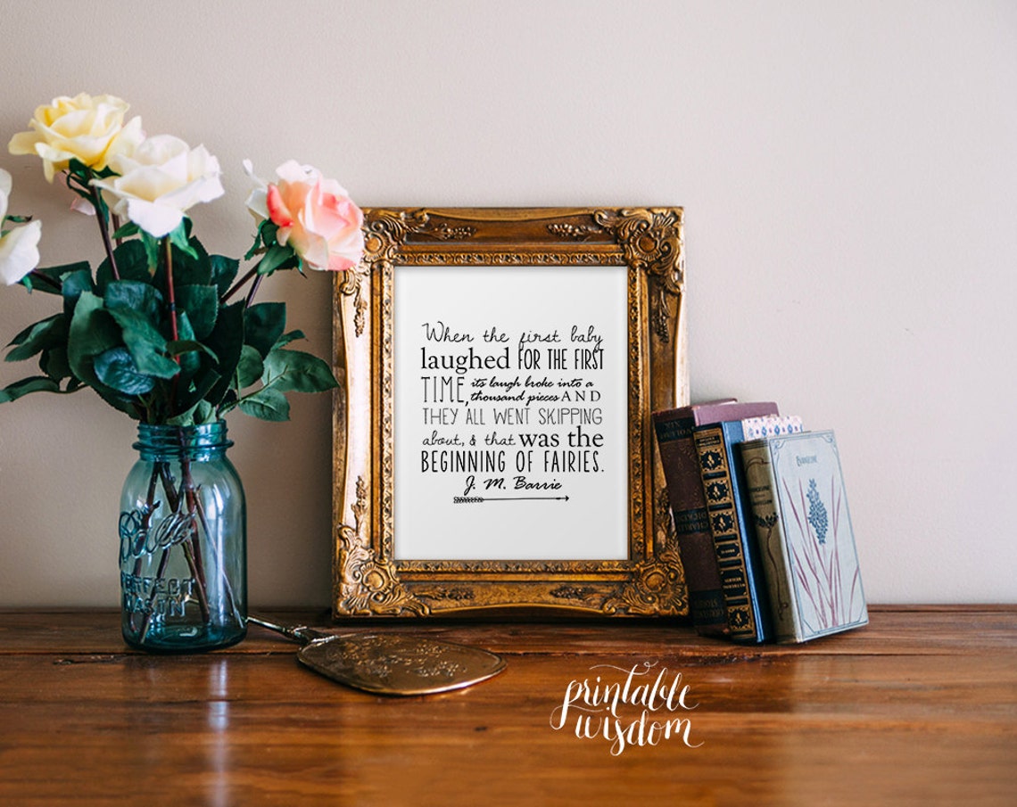 nursery quote printable wall art decor print nursery art