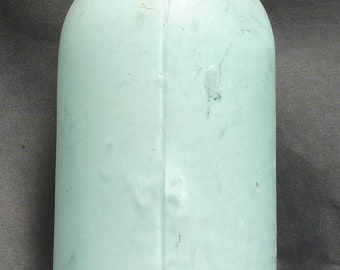 SUNROOM DECORATOR BOTTLE-Sea Foam Green Master Ink-Heavy Satin Patina-c.1880s