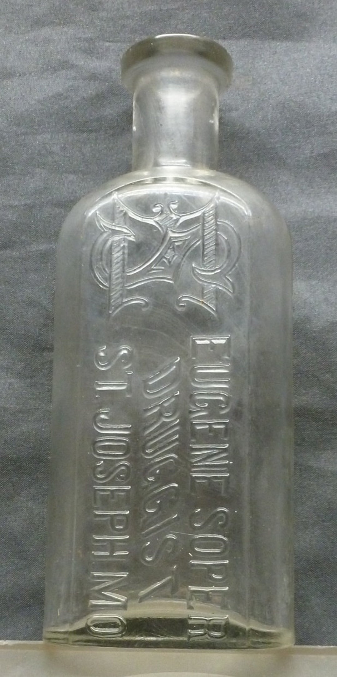 MISSOURI DRUG STORE Bottleembossedeugene Soperst.josephmonogram