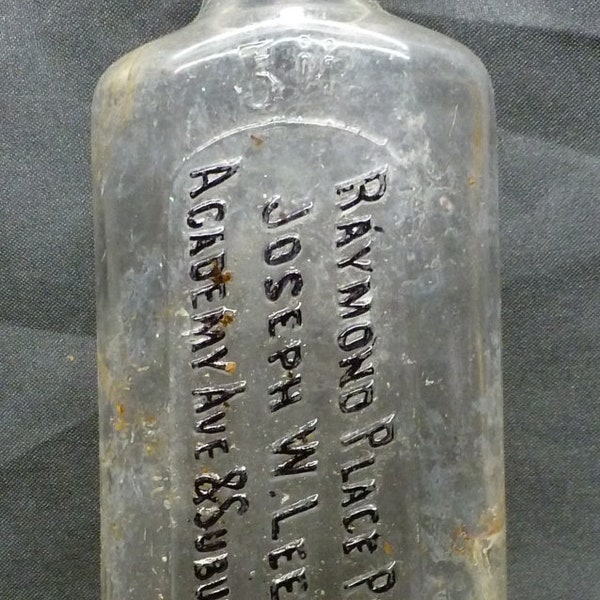 MISSOURI DRUG STORE Bottle-Embossed-Raymond Place Pharmacy-St.Louis-1890s