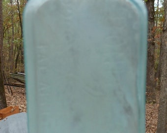 DECORATOR BOTTLE-Triangular Shape French Polish-Ebonite Gloss-Paris-1890s