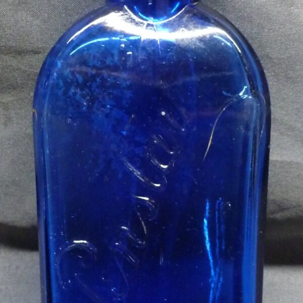 Antique Vintage Perfume Blue Bottle Etsy Australia