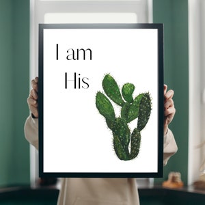 I Am His Digital Druck Poster | Christliche Wandkunst | Ostern Kunstwerk | Christliche Osterkunst, Christliche Poster