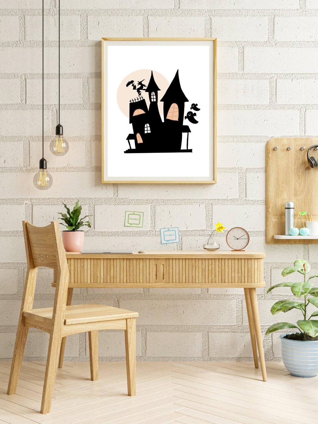 Ghost Print. Spooky Halloween Digital Art. Halloween Art Print ...